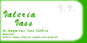 valeria vass business card