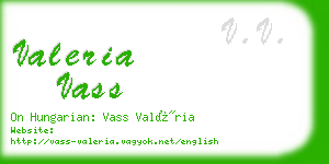 valeria vass business card